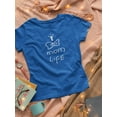 thumbnail image 3 of Mom Life Crown Ribbon Shaped T-Shirt Women -Image by Shutterstock, Female Small, 3 of 4