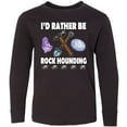 thumbnail image 3 of Inktastic Rock Hounding Rock Collector Long Sleeve Youth T-Shirt, 3 of 5