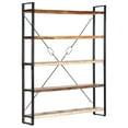 thumbnail image 1 of vidaXL 5-Tier Bookcase 140x30x180 cm Solid Reclaimed Wood, 1 of 4