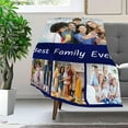thumbnail image 3 of Custom Blanket Customized Blankets with Photos Personalized Picture Blankets Customizable Blanket Throw with Picture Upload Customized Gift for Man Women Couple Valentine 4 Sizes 4 Photo Collage, 3 of 6