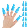 thumbnail image 1 of Ponjowl Clips para retirar esmalte en gel, 10 piezas, azul, 1 of 6