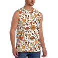 thumbnail image 2 of Bingfone Thanksgiving Food Pattern Men's Tank Tops Workout Sleeveless Tee Shirts Running Beach Tanks for Men-3X-Large, 2 of 7