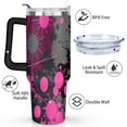 thumbnail image 3 of Halloween Pumpkin 40 oz Tumbler with Handle Stainless Steel Coffee Travel Mug Decorative Tumbler for Spring Summer Camping Outdoor, 3 of 7