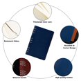 thumbnail image 3 of CHUANK Fake leather notebook loose-leaf notebook Business diary Office stationery notebook Sapphire blue, 3 of 5