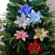 thumbnail image 4 of Flores decorativas navideñas clásicas, Adornos de árbol de Navidad, flores para nuevo para el hogar, suministros de fiesta de año, flor de Pascua brillante, 4 of 4