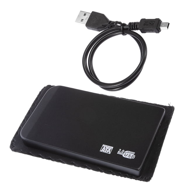Caja De Del Recinto Del USB 2.0 480Mbps Para El Ordenador Portátil 2.5 " Blk Negro Hugo Caja de disco duro