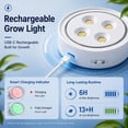 thumbnail image 6 of 3Pack Grow Light for Indoor Plants, Rechargeable Grow Lights for Indoor Plant Full Spectrum, Wireless Plant Growth Lights for Indoor with Timer & Remote, Stepless Dimming, 6 of 9