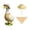 B, variant on Lypsnake Porch Goose Daisy Flower Outfit, Matching Straw Hat And Triangle Bandana With Daisy Print And Chin Strap, Decorative Costume For Summer Spring Porch Goose Statue Yard Lawn Garden