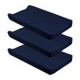thumbnail image 1 of 3Pcs Diaper Change Table Sheets Breathable Cover Changing Pad Cover for Toddler Newborns Soft Cotton Changing Pad Sheets white powder gray, 1 of 4