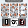 thumbnail image 3 of Yayeee Toggle Light Switch Wall Plate 1-Gang 4.5"x2.7" Home Decorative Outlet Cover, Gray Snow Houses, 3 of 7