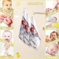 thumbnail image 3 of SKYSONIC 3D Curious Snowman Balls Baby Muslin Washcloths Face Towel, 3 PCS Christmas Tree Burp Cloths Cotton Wipes Infant Wash Cloth for Newborn Boys Girls 12"x12", 3 of 7