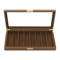 thumbnail image 3 of 40*19*5 cm Knife Display Case Knife Storage Box Knife Display Case Organizer Rectangular Walnut Color, 3 of 11