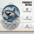 thumbnail image 2 of 4 PCS Pot Holders for Kitchen,Potholders Sets with Hook for Oven,Cooking,Baking,Detailed Sticker Design Of Aggressive Shark, 2 of 7