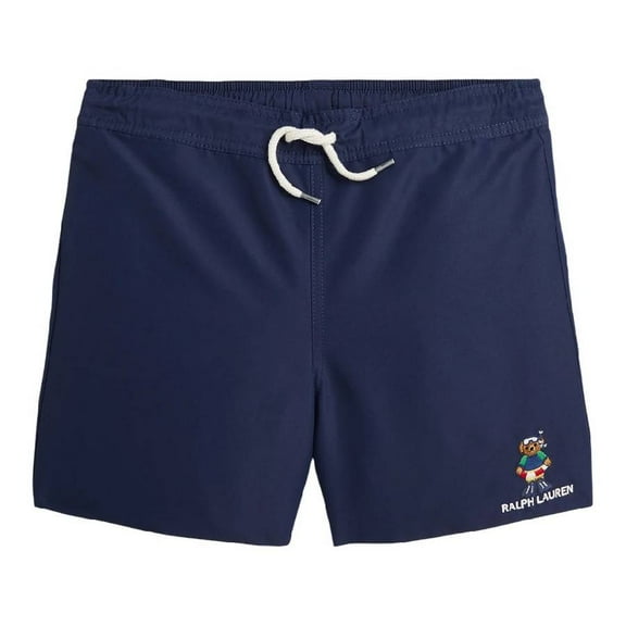 Polo Ralph Lauren Boys Embroidered Logo Drawstring Swim Shorts, Size Medium