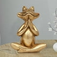 thumbnail image 2 of Yoga Frog Figurines Decor,Gold Frog Figurines Yoga Decor,Meditating Yoga Frog Statue,Frog Figurine, Funny Frog Statue,Golden Frogs Statue Yoga Decoration for Modern Living Room Desk Garden Decoration, 2 of 6