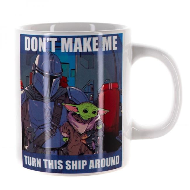Star Wars The Mandalorian Grogu Don T Make Me Meme 16oz Ceramic Mug Walmart Com Walmart Com