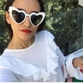 thumbnail image 5 of Gafas de sol con forma de corazón para mujer, modernas gafas de sol con forma de ojo de gato, estilo vintage, retro, bonitas y lindas, 5 of 5