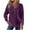 Dark Purple, variant on gakvbuo Long Sleeve Tunic Tops for Women Women'S Solid Color Block Clip Cotton Hooded Button Long Sleeve Hoodie Top