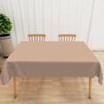 thumbnail image 3 of 84x60 Inch Solid Color Rectangle Tablecloth Morandi Light Terracotta Color Table Cloth Cover for Indoor Dining Room Table Protector Modern Simple Thick Linen Tablecloths, 3 of 5
