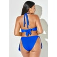 thumbnail image 4 of Swimsuits for All Loop Strap Halter Side Tie Bikini Set, 4 of 5