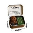 thumbnail image 3 of Emotional Support Plush Toy - Pocket Hug Gift for Anxiety, Stress Relief, Comfort & Encouragement, Heartfelt Present for Family Friends Kids (1Metal Box, 1Plush Doll, 1Card, 1Cotton Bag), 3 of 6