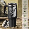 thumbnail image 3 of Vaso para beber SANDJEST Vaso de acero inoxidable de 40 oz con asa, 3 of 7