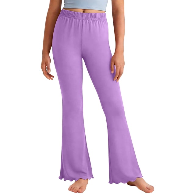 Trajes de Pantalones de Boda Niños Pequeños Niños de Moda Lindo Dulce Elasticidad Pantalones, Pantalones de Color Sólido Leggings para Niñas Edades 4-16 Años