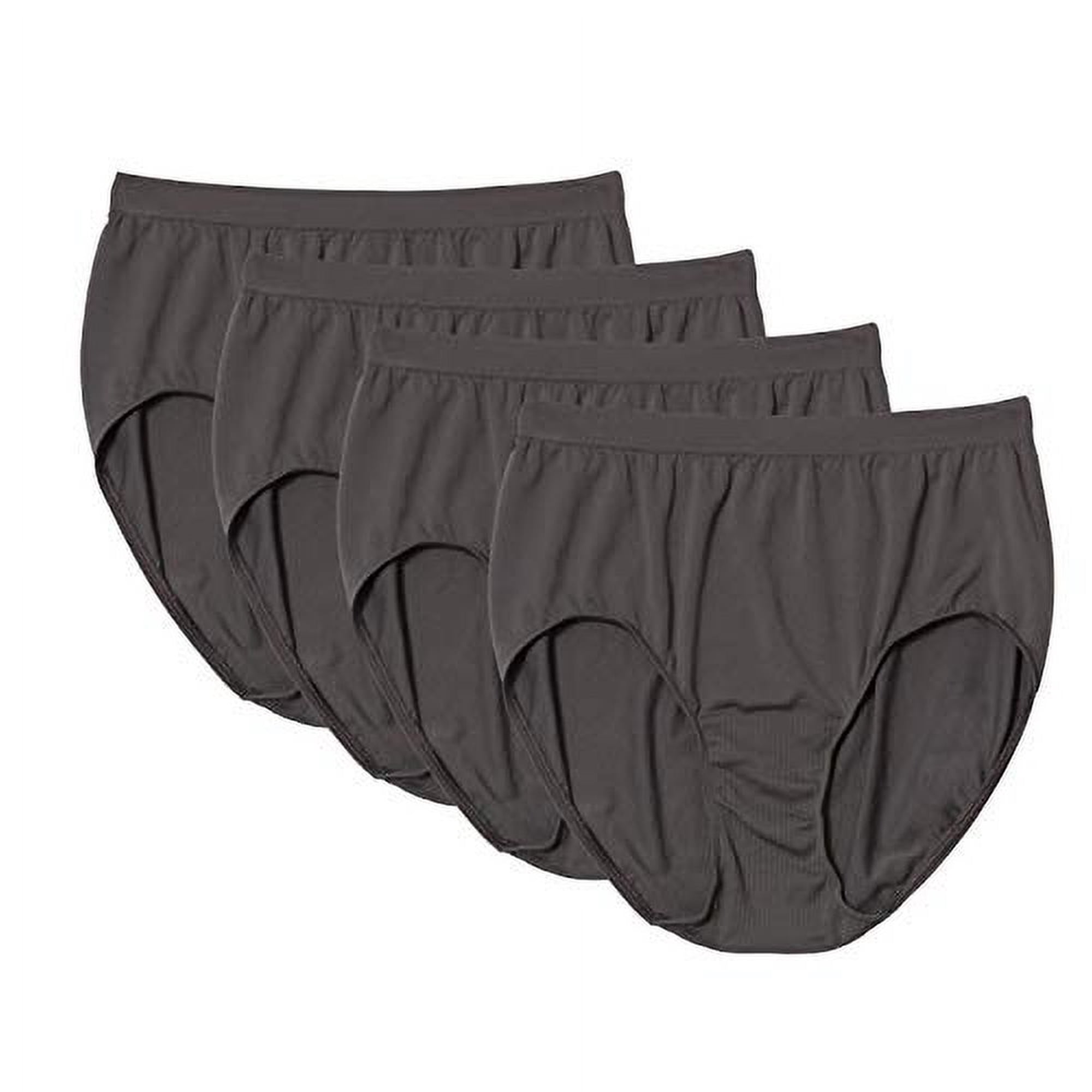 Bali Comfort Revolution Women`s Microfiber Seamless Brief - Best-Seller, 6/7 (Pack of 4) 4 Excaliber