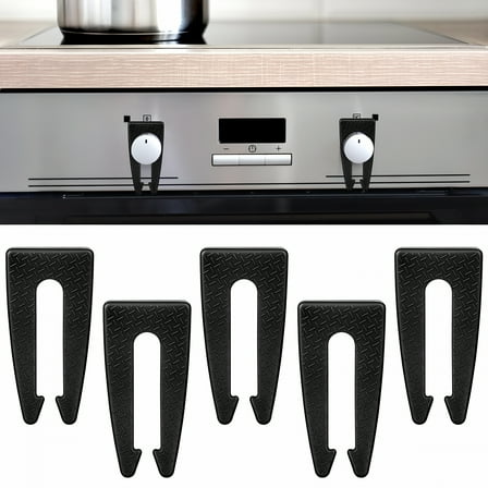 GJX 5 Pack Gas Stove Knob Locks, Child Safety Proofing Oven Knob Covers No Tools Need Drill Safety Guards to Prevent Kids Children Pets from Accidentally Turning on Gas Stove