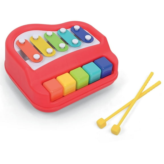 Kidoozie Happy Keys Music Maker - Musical Fun for 12 Months   Toddlers - 2-in-1 Piano & Xylophone!