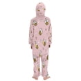 thumbnail image 3 of Soft Big Kids Onesie Pajamas Cozy Loose-Fit Jumpsuits for kids with Pockets for Christmas Lounge & Play Small Heart and Bee Patterns, 3 of 8