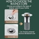 thumbnail image 2 of Bathroom Sink Drain Hair Catcher Pop-up Drain Stopper (3Pcs), 2 of 5