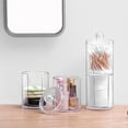 thumbnail image 3 of Clear Portable  Cotton Pad Storage Box Container Makeup Holder Transparent Cosmetic Case, 3 of 9