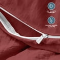 thumbnail image 6 of Bare Home Washed Duvet Cover Set - Ultra-Soft - Premium 1800 Collection - 3 Piece - King/Cal King, Rosewood, 6 of 9