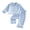 Blue, variant on Cjfdfy Toddler Baby Girl Satin Pajamas Set Solid Color Ruffled Trim Button Down Long Sleeve Tops And Pants Little Baby Cute Soft Satin Loungewear 1-6Y