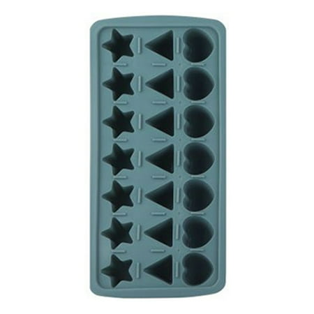 

Jisheng Ice Cube Tray Heart Shape with Lid Silicone 21 Grids Cocktails Reusable Ice Tray Mold for Juice