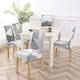 thumbnail image 2 of Nvzi Printed Stretchable Parson Chair Covers for Dining Room Set of 6,Pattern Stretch Dining Chair Slipcover Washable Removable for Kitchen,Hotel,Restaurant,Ceremony Universal Size(6PCS,Geometric), 2 of 5