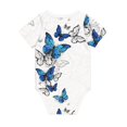 thumbnail image 6 of Rocae Blue Flying Butterflies for Baby Cotton Short-Sleeve Bodysuits for Unisex Onesies Bodysuit-3 Months, 6 of 7