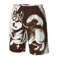 thumbnail image 4 of Logiee Vintage Husky Dog Print Mens Swim Trunks Quick Dry Board Shorts,Breathable Hawaii Beach Shorts Swimwear Bathing Suits-X-Large, 4 of 6