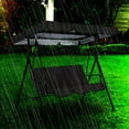 thumbnail image 5 of Swing Waterproof Oxford Cloth Canopy, Garden Swing Seat Replacement Canopy, Double Swing Replacement Canopy, Outdoor Patio Ham-mock Swing Seat Cover, 74.1"x51.48"x5.85" ​Swing Canopy Cover, 5 of 6
