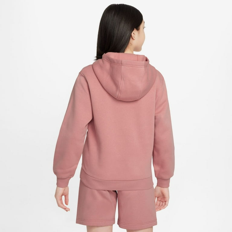 Girls 7-16 Nike Sportswear Club Fleece Graphic Hoodie Color: Pink