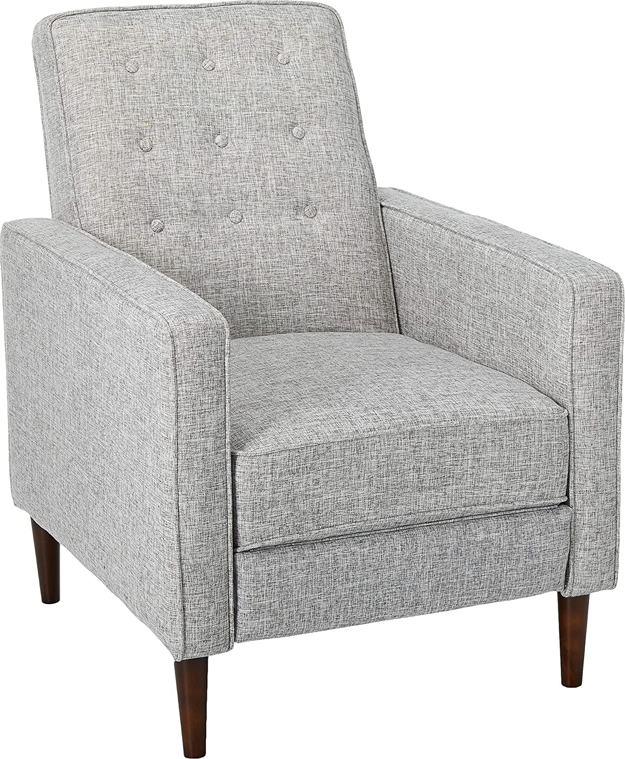 grey tufted recliner