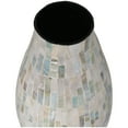 thumbnail image 6 of DecMode 19" Handmade Mosaic Inspired White Mother of Pearl Vase with Pastel Blue and Pink Accents, 6 of 11