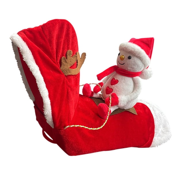 Christmas Dog Costume, Snowman Riding Pet Apparel, Adjustable Holiday Dog Outfit for Small Medium Large Dogs, Breathable Pet Christmas Clothes for Party and Photoshoot