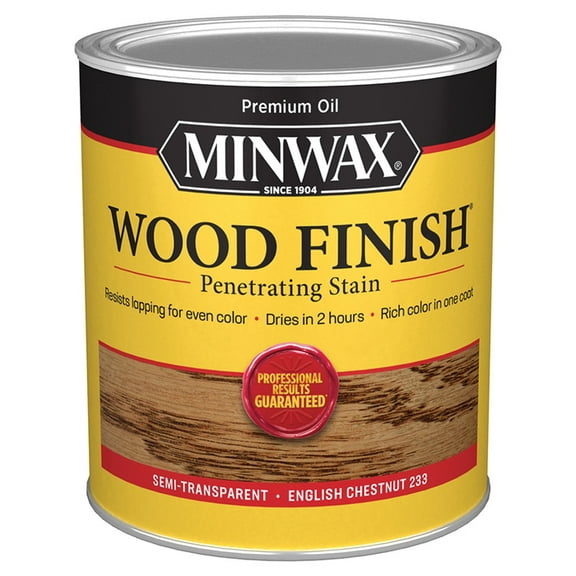 4-Pack of 1 qt Minwax 70044 English Chestnut Wood Finish Oil-Based Wood Stain