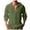 Army Green*, variant on RUTAYY Men's Shirts Long Sleeve Casual Solid Color Hooded Cardigan Button Down Comfortable Breathable Vacation Playful Blouse
