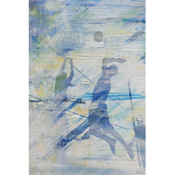 "Spike the Ball" Painting Print on Wrapped Canvas
