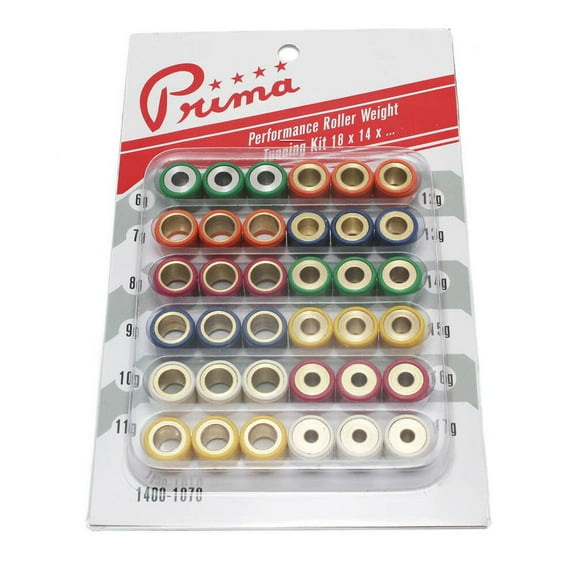 "Prima Roller Weight Tuning Kit (18x14, 6g to 17g)"
