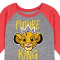 thumbnail image 3 of The Lion King - Future King - Simba - Toddler & Youth Raglan Graphic T-Shirt, 3 of 6