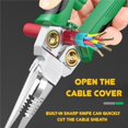 thumbnail image 3 of 8-In-1 Tool, 8 In 1 Wire Stripper With Voltage Tester, Heavy Duty Electrical Pliers Tool, Stainless Steel Multitool For Wire Strip/Cut/Crimp/Split/Wrap/Slit/Pull (gray), 3 of 4